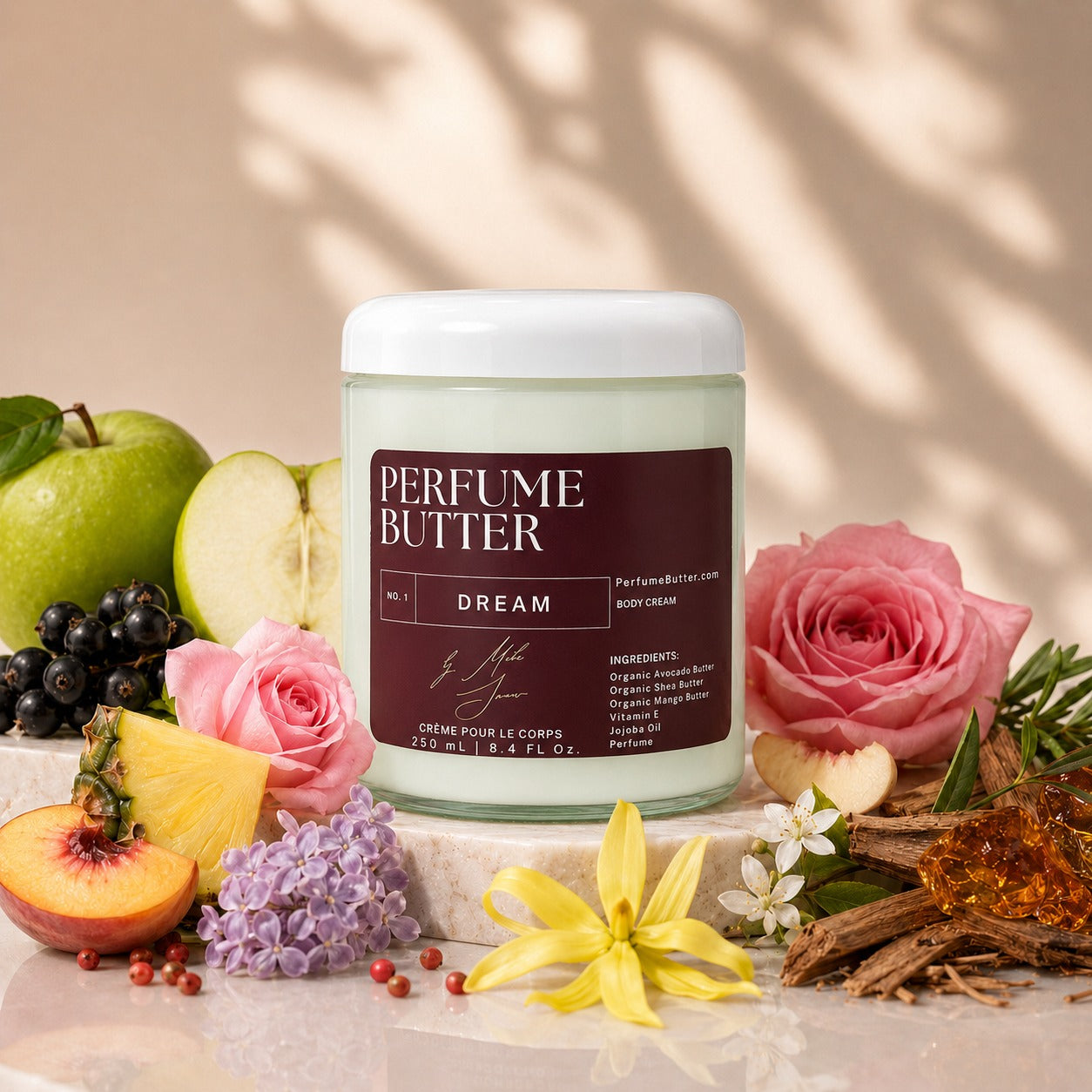 DREAM – The Luxury Body Butter Perfume | Crisp Green Apple, Pink Pepper & Bergamot Fragrance | Fresh Scent for Women| Perfume Butter