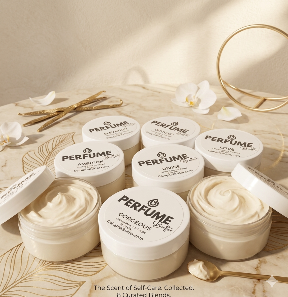Perfume Body Butter – Travel Size Mini Scented Moisturizing Cream Long Lasting Fragrance | TWO 2oz FOR $30
