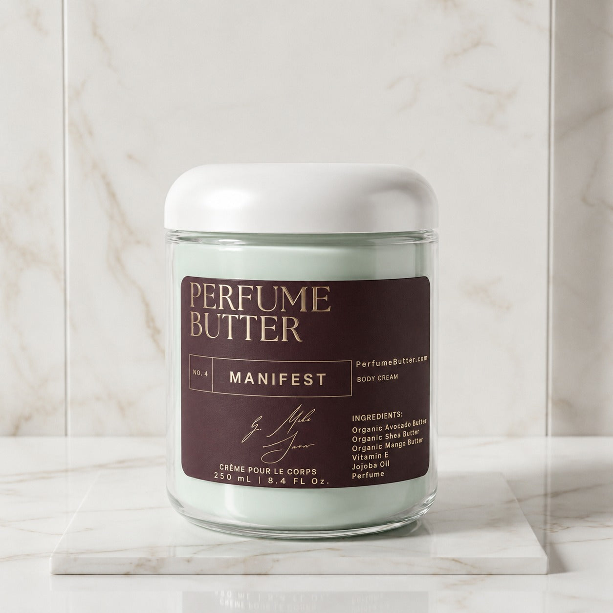 MANIFEST – The Luxury Body Butter Perfume | Jasmine, Oud & Sandalwood Floral-Woody Fragrance | Deep Hydrating Skin Moisturizer | Warm Elegant Scent | Perfume Butter