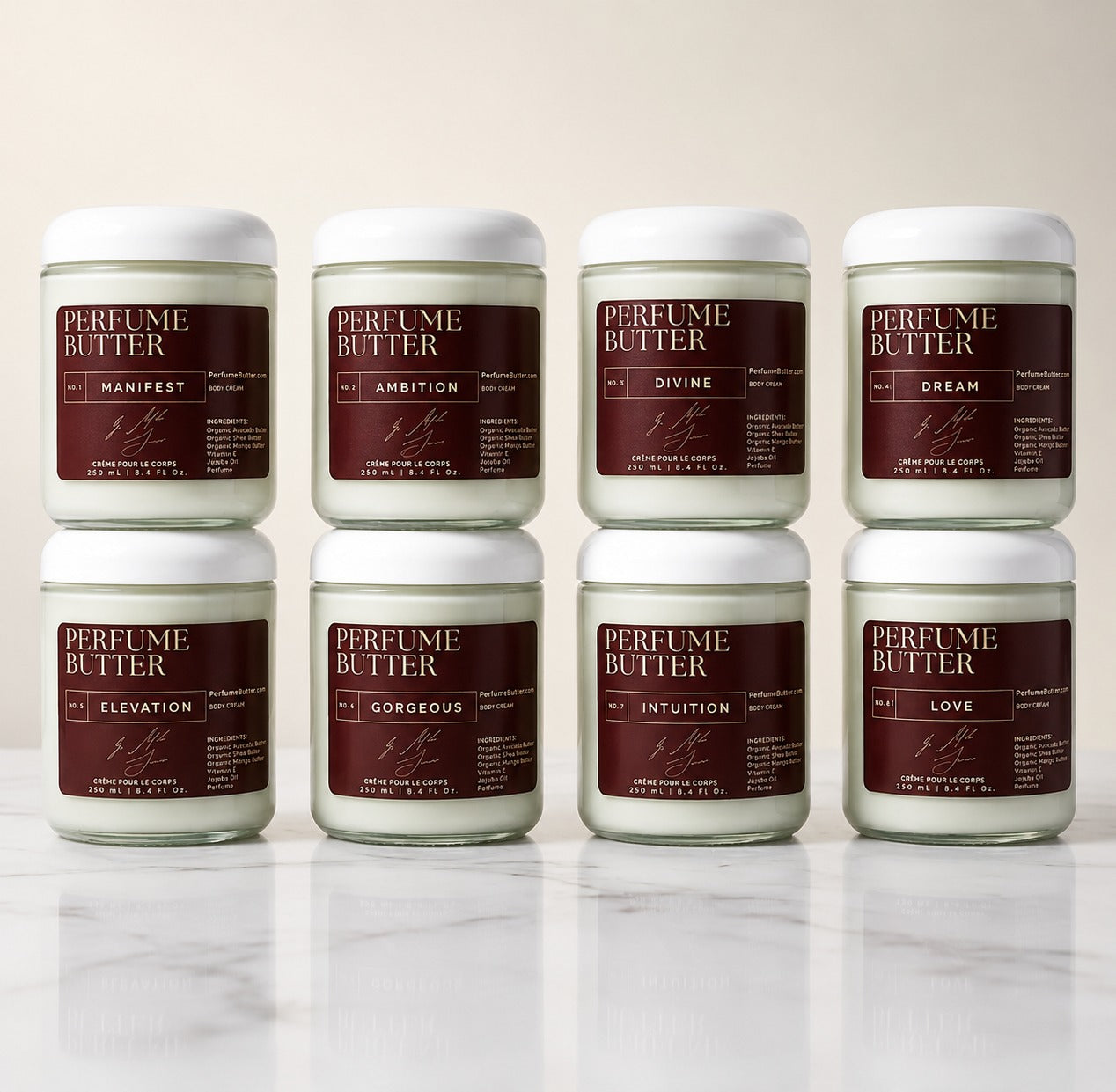 FULL Size Perfume Butter– Fragrance-Infused Hydrating Skin Moisturizer (8 Signature Scents)